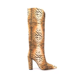 Animal Printed V Cut Knee High Boots Pointed Toe Chunky Heels Long Boots 34 Animal Printed V Cut Knee High Boots Pointed Toe Chunky Heels Long Boots -Ladies Fashion Shoes u2s zj 508 us 04 1 1.jpg.mst