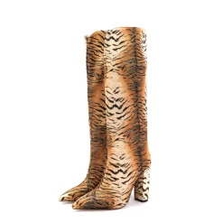 Animal Printed V Cut Knee High Boots Pointed Toe Chunky Heels Long Boots 35 Animal Printed V Cut Knee High Boots Pointed Toe Chunky Heels Long Boots -Ladies Fashion Shoes u2s zj 508 us 07 1 1.jpg.mst