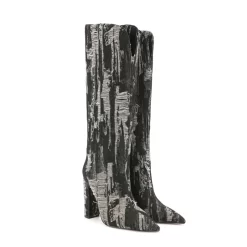 Denim V Cut Knee High Boots Pointed Toe Chunky Heels Long Boots -Ladies Fashion Shoes u2s zj 519 us 06 1.jpg.mst