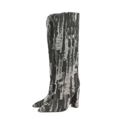 Denim V Cut Knee High Boots Pointed Toe Chunky Heels Long Boots -Ladies Fashion Shoes u2s zj 519 us 07 1.jpg.mst