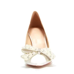 Women's White Pearl Bow Pointed Toe Stiletto Heel Pump 18 Women's White Pearl Bow Pointed Toe Stiletto Heel Pump -Ladies Fashion Shoes u2s20221025 15 1 1.jpg.mst