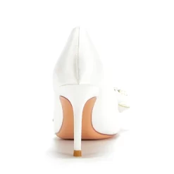 Women's White Pearl Bow Pointed Toe Stiletto Heel Pump 21 Women's White Pearl Bow Pointed Toe Stiletto Heel Pump -Ladies Fashion Shoes u2s20221025 18 1 1.jpg.mst