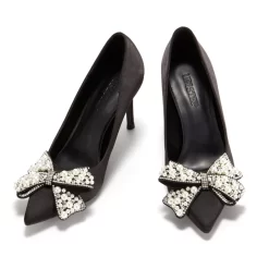 Women's White Pearl Bow Pointed Toe Stiletto Heel Pump 30 Women's White Pearl Bow Pointed Toe Stiletto Heel Pump -Ladies Fashion Shoes u2s20221025 27 1 2.jpg.mst