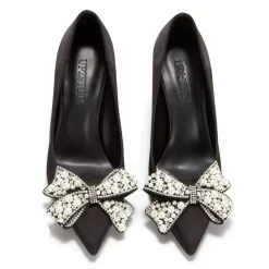 Women's White Pearl Bow Pointed Toe Stiletto Heel Pump 31 Women's White Pearl Bow Pointed Toe Stiletto Heel Pump -Ladies Fashion Shoes u2s20221025 28 1 1.jpg.mst