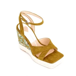 Women's Suede Open Toe Rhinestone Wedge Heel Ankle Strap Sandals -Ladies Fashion Shoes u2shs n57 01 24 1 1.jpg.mst