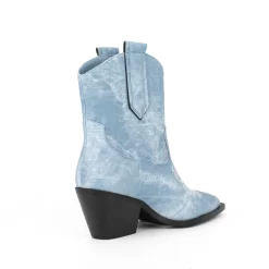 Embroidery Denim Block Heel Cowboy Ankle Boots -Ladies Fashion Shoes u2shs12 07 05 1.jpg.mst