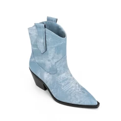 Embroidery Denim Block Heel Cowboy Ankle Boots -Ladies Fashion Shoes u2shs12 07 06 1.jpg.mst