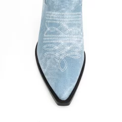 Embroidery Denim Block Heel Cowboy Ankle Boots -Ladies Fashion Shoes u2shs12 07 07 1 1.jpg.mst