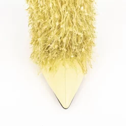 Fabric Fringe Furry Fold Over Boots Pointed Toe Chunky Heel Knee High Booties -Ladies Fashion Shoes u2shs12 07 269 1.jpg.mst