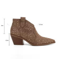 Women's Bown Rhinestone V-cut Block Heel Cowboy Boots Retro Western Booties -Ladies Fashion Shoes u2shs12 07 27.jpg.mst
