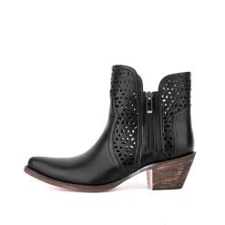 Women's Vegan Leather Hollow Out Western Cowboy Boots Block Heel Ankle Booties -Ladies Fashion Shoes u2shs12 07 38 1.jpg.mst