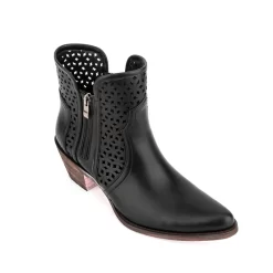 Women's Vegan Leather Hollow Out Western Cowboy Boots Block Heel Ankle Booties -Ladies Fashion Shoes u2shs12 07 44 1.jpg.mst