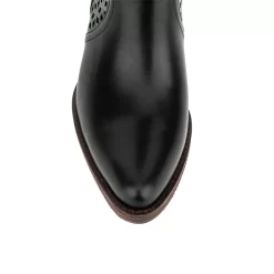 Women's Vegan Leather Hollow Out Western Cowboy Boots Block Heel Ankle Booties -Ladies Fashion Shoes u2shs12 07 45 1 1.jpg.mst