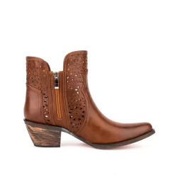 Women's Vegan Leather Hollow Out Western Cowboy Boots Block Heel Ankle Booties -Ladies Fashion Shoes u2shs12 07 49 1.jpg.mst