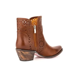 Women's Vegan Leather Hollow Out Western Cowboy Boots Block Heel Ankle Booties -Ladies Fashion Shoes u2shs12 07 50 1.jpg.mst