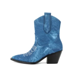 Embroidery Denim Block Heel Cowboy Ankle Boots -Ladies Fashion Shoes u2shs12 07 55 1.jpg.mst