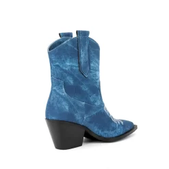 Embroidery Denim Block Heel Cowboy Ankle Boots -Ladies Fashion Shoes u2shs12 07 59 1.jpg.mst