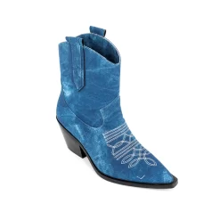 Embroidery Denim Block Heel Cowboy Ankle Boots -Ladies Fashion Shoes u2shs12 07 61 1.jpg.mst