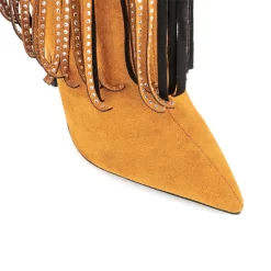 Black Suede Rhinestone Fringe Stiletto Heels Cowboy Ankle Boots -Ladies Fashion Shoes u2shs12 07 84 1.jpg.mst