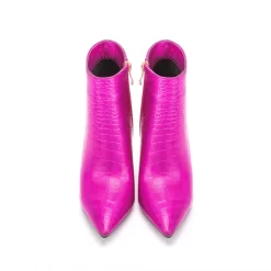 Croco Printed Embossing Vegan Leather Stilettos Pointed Toe Ankle Booties -Ladies Fashion Shoes u2swj 530 07 1.jpg.mst