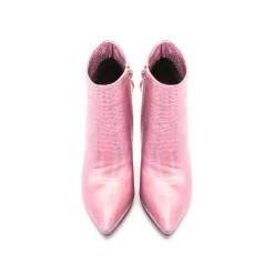 Croco Printed Embossing Vegan Leather Stilettos Pointed Toe Ankle Booties -Ladies Fashion Shoes u2swj 530 34 1.jpg.mst