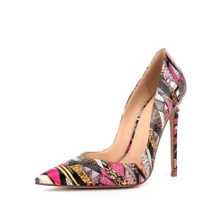Women's Floral Patent Leather Stiletto Heels Pumps -Ladies Fashion Shoes u2swj 543 42 1.jpg.mst