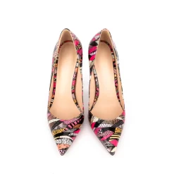 Women's Floral Patent Leather Stiletto Heels Pumps -Ladies Fashion Shoes u2swj 543 47 1.jpg.mst