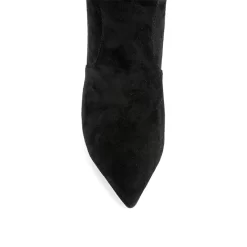Women's Black Suede Pointed Toe Slouch Boots Stilettos Wide Calf Boots -Ladies Fashion Shoes u2swj 899 14 1.jpg.mst