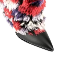 Women's Multicolor Furry Pointed Toe Chunky Heel Knee High Boots -Ladies Fashion Shoes u2szj633 014 1.jpg.mst