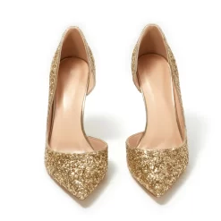 Up2step Glitter Pointed Toe D'orsay Stiletto Heel Sequin Pumps For Wedding -Ladies Fashion Shoes up2step glitter pointed toe d 039 orsay stiletto heel pumps for wedding 43 .jpg.mst
