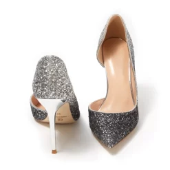 Up2step Glitter Pointed Toe D'orsay Stiletto Heel Sequin Pumps For Wedding -Ladies Fashion Shoes up2step glitter pointed toe d 039 orsay stiletto heel pumps for wedding 57 .jpg.mst
