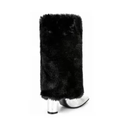 Women's Faux Fur Fold Over Pointed Toe Chunky Heel Knee High Boots 18 Women's Faux Fur Fold Over Pointed Toe Chunky Heel Knee High Boots -Ladies Fashion Shoes ushs 105.jpg.mst
