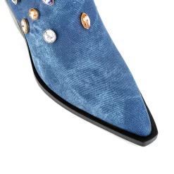 Women's Blue Denim Rhinestone Western Cowboy Boots Block Heel Ankle Booties 16 Women's Blue Denim Rhinestone Western Cowboy Boots Block Heel Ankle Booties -Ladies Fashion Shoes ushs 126.jpg.mst