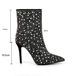 Black Rinestone Stiletto Heel Pointed Toe Ankle Boots -Ladies Fashion Shoes ushs 135.jpg.mst