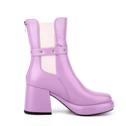 Round Toe Platform Block Heel Chelsea Boots Buckle Ankle Booties 38 Round Toe Platform Block Heel Chelsea Boots Buckle Ankle Booties -Ladies Fashion Shoes ushs 14 1.jpg.mst