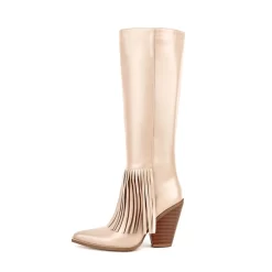 Block Heel Fringe Cowboy Boots Fashion Knee High Booties -Ladies Fashion Shoes ushs 154 1 1.jpg.mst