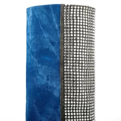 Blue Denim Pointed Toe Chunky Heel Rhinestone Fold Over Knee High Boots 13 Blue Denim Pointed Toe Chunky Heel Rhinestone Fold Over Knee High Boots -Ladies Fashion Shoes ushs 168.jpg.mst