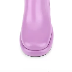 Round Toe Platform Block Heel Chelsea Boots Buckle Ankle Booties 36 Round Toe Platform Block Heel Chelsea Boots Buckle Ankle Booties -Ladies Fashion Shoes ushs 19 1.jpg.mst