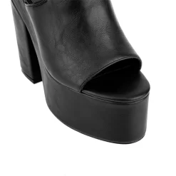 Women's Vegan Leather Open Toe Platform Block Heel Slingback Shoes -Ladies Fashion Shoes ushs 221 1.jpg.mst