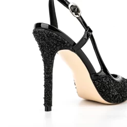 Glitter Pointed Toe Stiletto Heel Slingback Sandals -Ladies Fashion Shoes ushs 271 1.jpg.mst