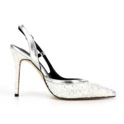 Glitter Pointed Toe Stiletto Heel Slingback Sandals -Ladies Fashion Shoes ushs 284 1.jpg.mst