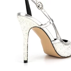 Glitter Pointed Toe Stiletto Heel Slingback Sandals -Ladies Fashion Shoes ushs 286 1.jpg.mst