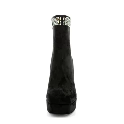 Women's Rhinestone Block Heel Square Toe Platform Suede Ankle Booties -Ladies Fashion Shoes ushs 53 1.jpg.mst