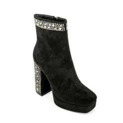 Women's Suede Platform Chunky Heel Ankle Booties With Rhinestone -Ladies Fashion Shoes ushs 82 1.jpg.mst