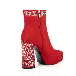 Women's Suede Platform Chunky Heel Ankle Booties With Rhinestone -Ladies Fashion Shoes ushs 89 1.jpg.mst