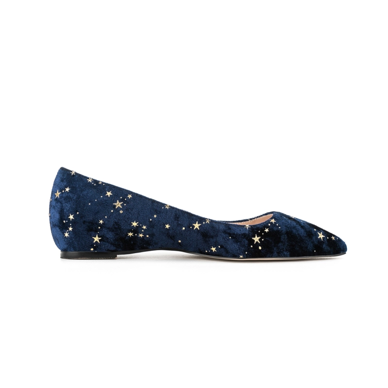 Velvet Star Flat Comfy Women's Pumps Flats Shoes With Pointed Toe - Image 5