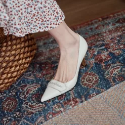 Vintage Leather Pointy Toe Wooden Stilettos Heel Pumps Shoes 35 Vintage Leather Pointy Toe Wooden Stilettos Heel Pumps Shoes -Ladies Fashion Shoes vintage genuine leather pointy toe wooden stilettos heel pumps 17 1.jpg.mst