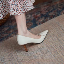 Vintage Leather Pointy Toe Wooden Stilettos Heel Pumps Shoes 37 Vintage Leather Pointy Toe Wooden Stilettos Heel Pumps Shoes -Ladies Fashion Shoes vintage genuine leather pointy toe wooden stilettos heel pumps 18 1.jpg.mst