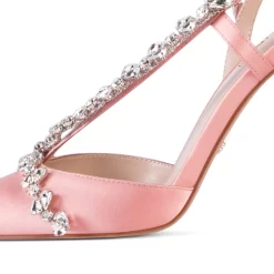 Wedding Satin Crystal Cross Strap Heeled Sandals Closed Toe Bridal Slingback Shoes -Ladies Fashion Shoes wedding satin crystal cross strap sandals heeled closed toe bridal shoes 8 1 1.jpg.mst