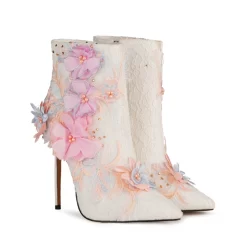 White Lace Floral Pointed Toe Wedding Ankle Boots With Stiletto High Heels 11 White Lace Floral Pointed Toe Wedding Ankle Boots With Stiletto High Heels -Ladies Fashion Shoes white lace floral pointed toe ankle boots with stiletto high heels 2 1.jpg.mst